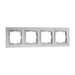 FRAME QUAD SILVER MONO DESPINA - Ключове и контакти<<<Електроматериали<<<Praktiker&&&Ключове и