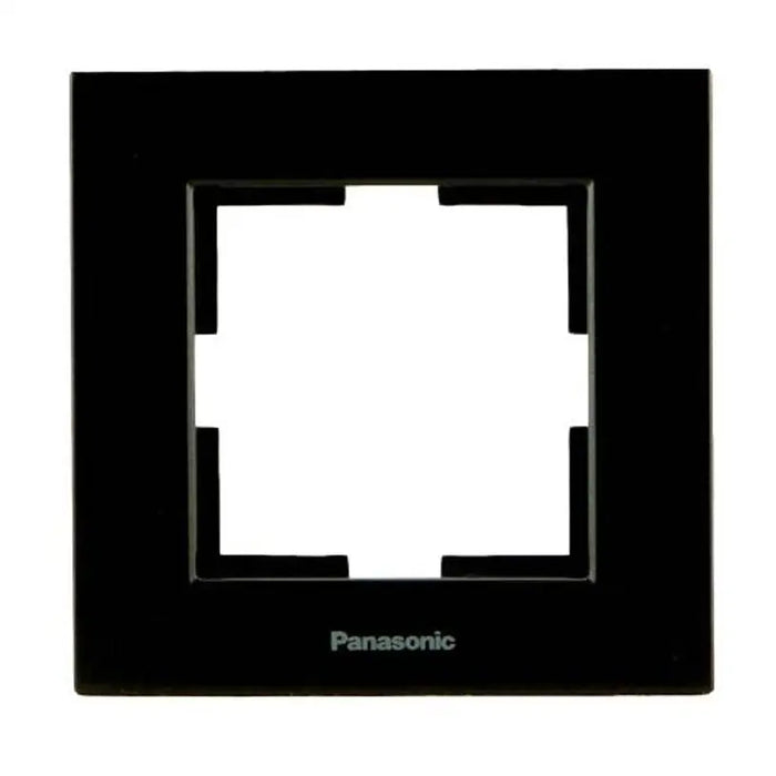 FRAME SINGLE BLACK PANASONIC KARRE PLUS - Ключове и контакти<<<Електроматериали<<<Praktiker&&&Ключове и