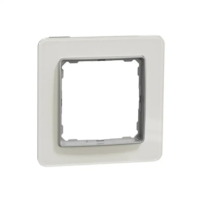 FRAME SINGLE WHITE GLASS SCHNEIDER SEDNA (SDD360801) - Ключове и контакти<<<Електроматериали<<<Praktiker&&&Ключове и