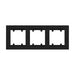 FRAME TRIPLE BLACK MAKEL KAREA LINE - Ключове и контакти<<<Електроматериали<<<Praktiker&&&Ключове и