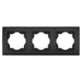 FRAME TRIPLE BLACK VIKO BY PANASONIC Linnera Life - Ключове и контакти<<<Електроматериали<<<Praktiker&&&Ключове и