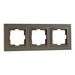 FRAME TRIPLE BRONZE MONO DESPINA - Ключове и контакти<<<Електроматериали<<<Praktiker&&&Ключове и