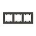 FRAME TRIPLE GRAPHITE MAKEL KAREA LINE - Ключове и контакти<<<Електроматериали<<<Praktiker&&&Ключове и