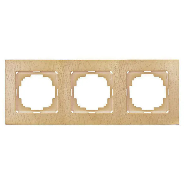 FRAME TRIPLE MAPLE NILSON ALEGRA - Ключове и контакти<<<Електроматериали<<<Praktiker&&&Ключове и