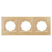 FRAME TRIPLE MAPLE NILSON ALEGRA - Ключове и контакти<<<Електроматериали<<<Praktiker&&&Ключове и