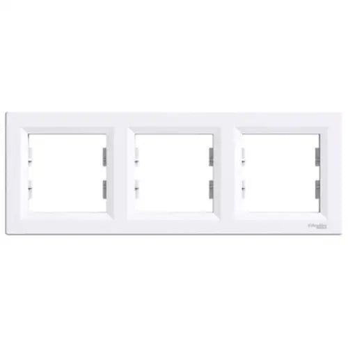 FRAME TRIPLE SCHNEIDER Asfora - Ключове и контакти<<<Електроматериали<<<Praktiker&&&Ключове и