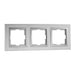 FRAME TRIPLE SILVER MONO DESPINA - Ключове и контакти<<<Електроматериали<<<Praktiker&&&Ключове и