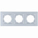 FRAME TRIPLE SILVER NILSON ALEGRA - Ключове и контакти<<<Електроматериали<<<Praktiker&&&Ключове и