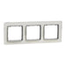 FRAME TRIPLE WHITE GLASS SCHNEIDER SEDNA (SDD360803) - Ключове и контакти<<<Електроматериали<<<Praktiker&&&Ключове и
