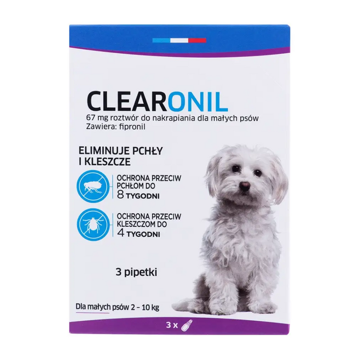 FRANCODEX Clearonil Small breed - anti-parasite drops for dogs - 3 x 67 mg - Grooming (for dogs)DLP-PIE<<<For