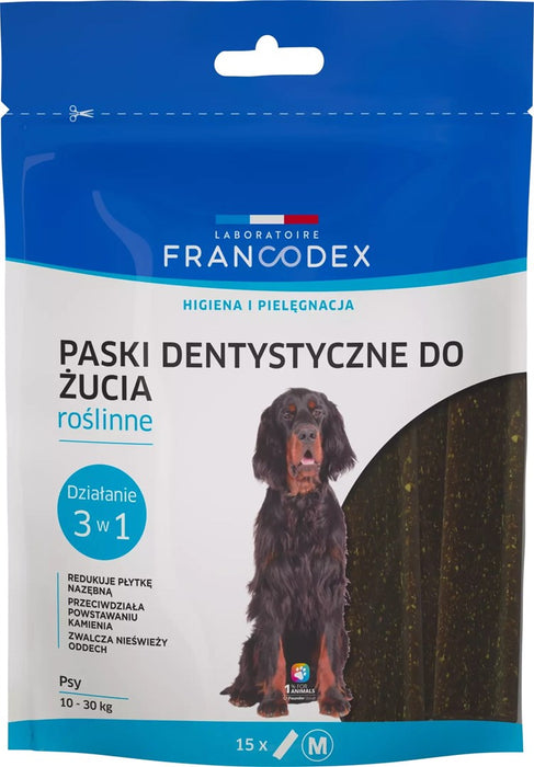 FRANCODEX Dental Strips M - dog treat - 15