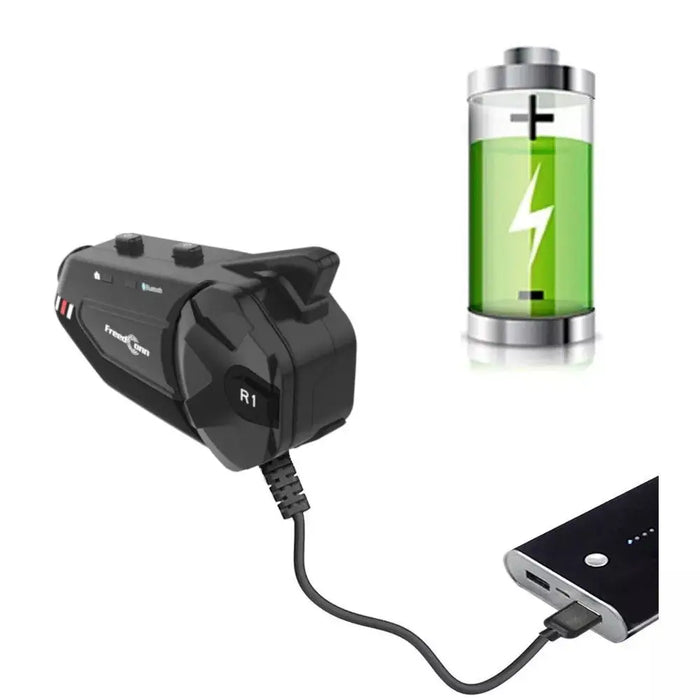 FREEDCONN R1 PLUS E motorcycle intercom Black - Bluetooth headsetsAKG-SBL<<<GSM accessoriesAKG<<<ActionPL