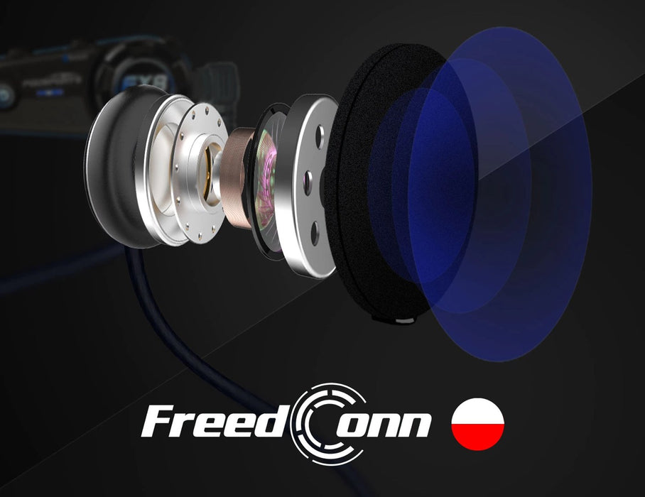 FREEDCONN T-MAX S V4 PRO SINGLE motorcycle intercom Black