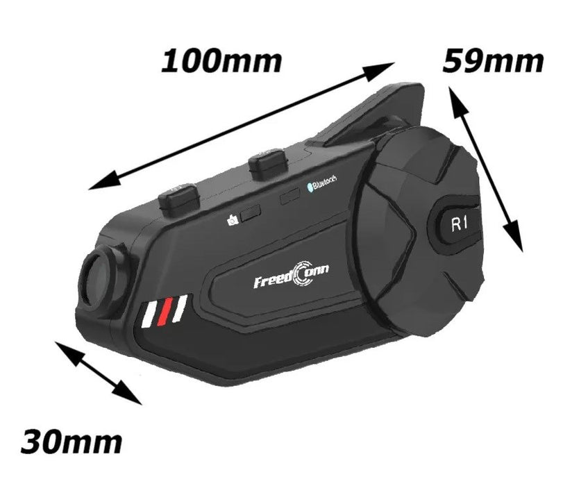 FREEDCONN R1 PLUS E motorcycle intercom Black