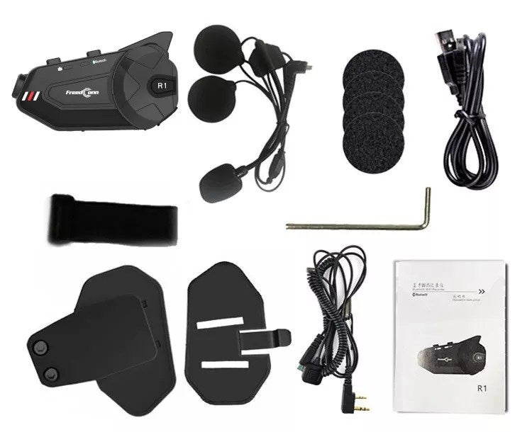 FREEDCONN R1 PLUS E motorcycle intercom Black