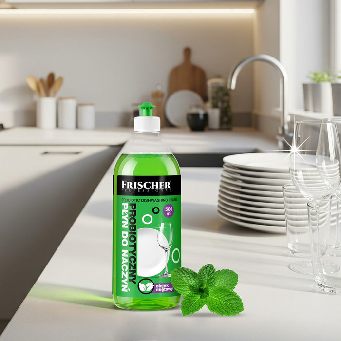 Frischer dishwashing liquid with peppermint oil, 500 ml