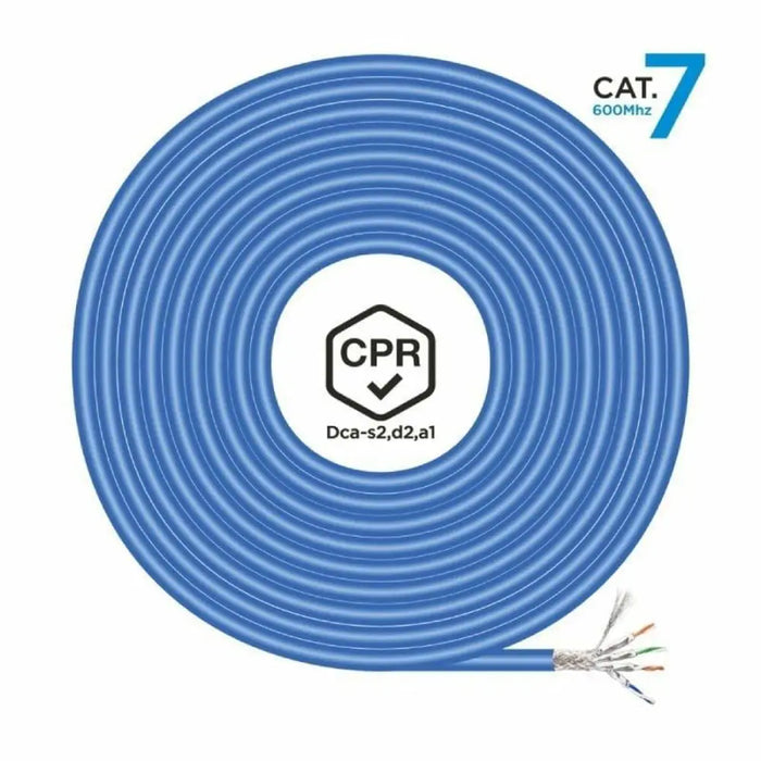 FTP Category 7 Rigid Network Cable Aisens AWG23 Blue 100 m - Компютър Кабели и адаптери<<<Компютри|