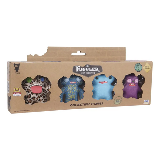 FUGGLER LIMITED EDITION 1.5 COLLECTIBLE FIGURES - 4 PACK VER. A - CollectablesFIG-KOL<<<(Games and toys)