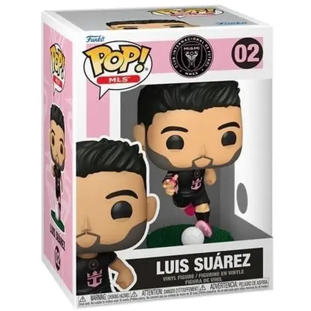 Funko Pop! MLS: Inter Miami - Luis Suarez (Away) #02 - Фигурки<<<Геймърска периферия<<<ValiAPI