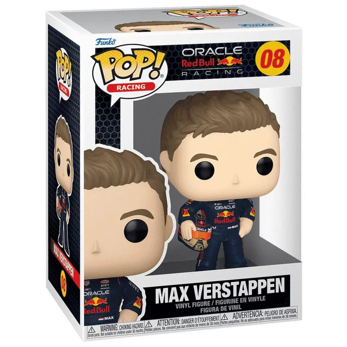 Funko Pop! Racing: Oracle Red Bull Racing - Max Verstappen with Helm #08 - Фигурки<<<Геймърска периферия<<<ValiAPI