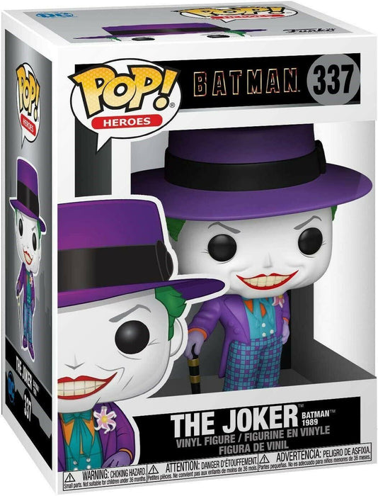 Funko Pop! DC Heroes: Batman 1989 - The Joker(with Hat-Batman 1989 Movie) #337
