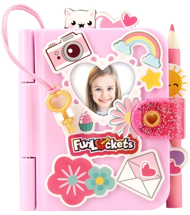 Diary with accessories Funlockets Mini Pink