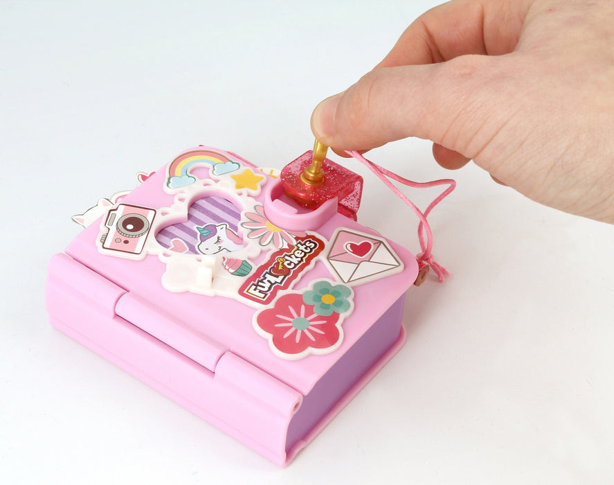 Diary with accessories Funlockets Mini Pink