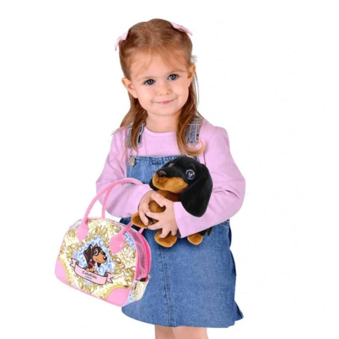 Funville CuteKins children's toy - Dachshund in a bag Donna Chichi