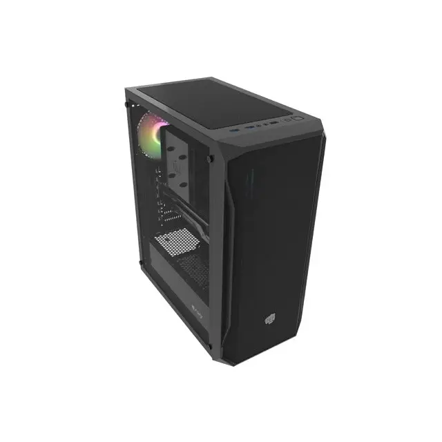 Fury PC Case Shobo SH4 RGB Midi Tower Window Black - Кутии за компютър<<<FURY компютърна
