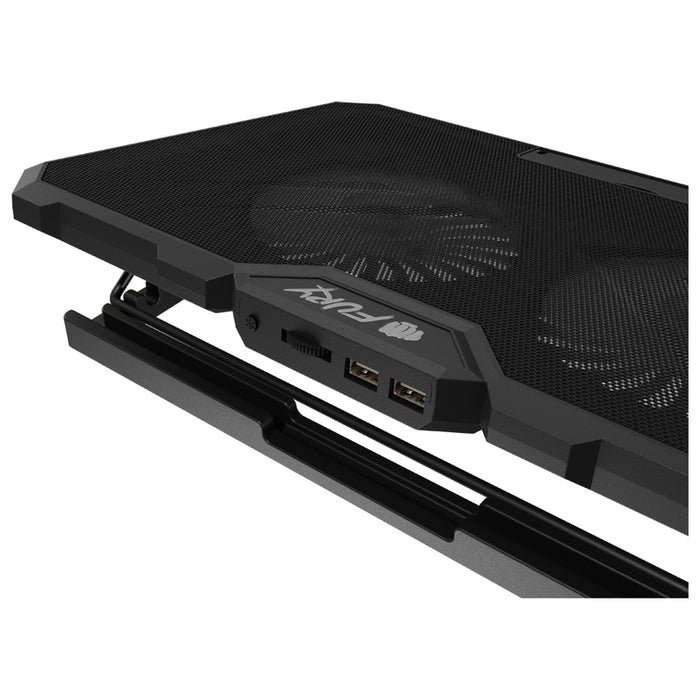 Fury Gunbai G3 Laptop Cooling Pad 14.1-17.3" 2 fans, RGB LED Light, 2 USB