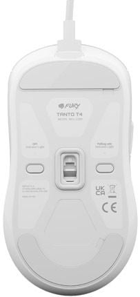 Fury Gaming Mouse Tanto T4 12000DPI Optical With Software RGB Backlight White