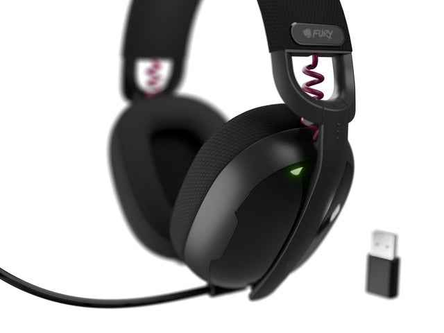 Fury Gaming Headset, Fukiya F6, Wireless With Microphone, Black