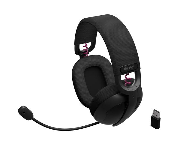 Fury Gaming Headset, Fukiya F6, Wireless With Microphone, Black