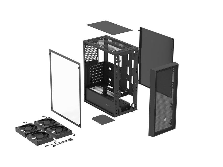 FURY SHOBO SH8F MIDI TOWER CASE WITH WINDOW BLACK