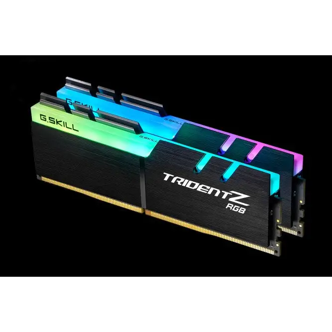 G.Skill Trident Z RGB (For AMD) F4-3200C16D-32GTZRX memory module 32 GB DDR4 3200 MHz - DIMM (DDR IV)PAM-DR4<<<Memory