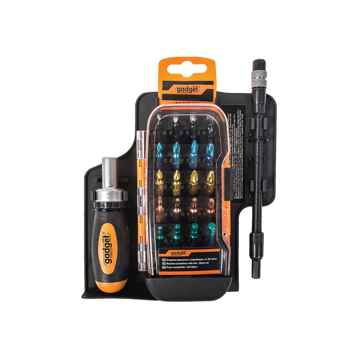 BIT SET WITH SCREWDRIVER 26H. GADGET