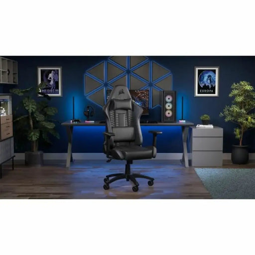 Gaming Chair Corsair TC100 Black - Компютър Игри<<<Компютри| Електроника<<<BigBuy&&&Аксесоари за Игри<<<Компютър