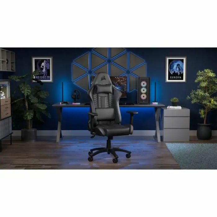 Gaming Chair Corsair TC100 Black - Компютър Игри<<<Компютри| Електроника<<<BigBuy&&&Аксесоари за Игри<<<Компютър