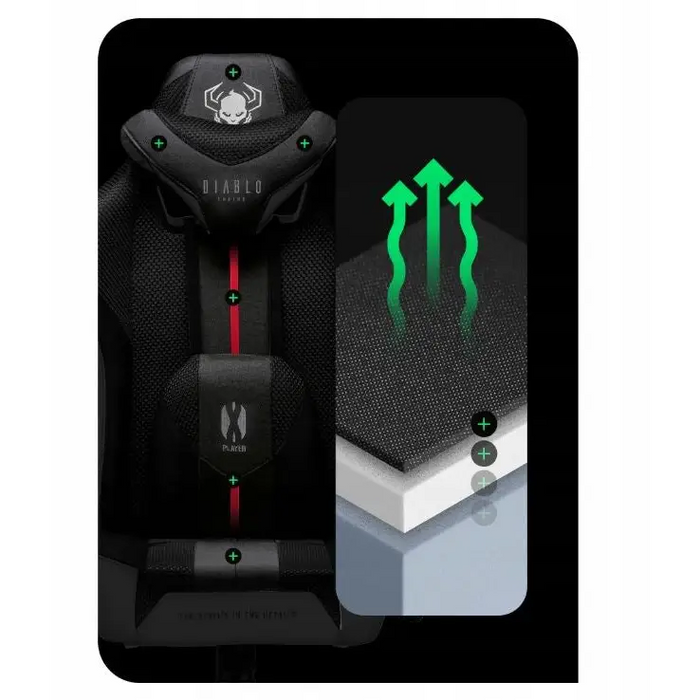 Gaming Chair Diablo Chairs DiabloX-PLAYER 2.0 White Black - Gaming armchairsGAM-FOT<<<PC