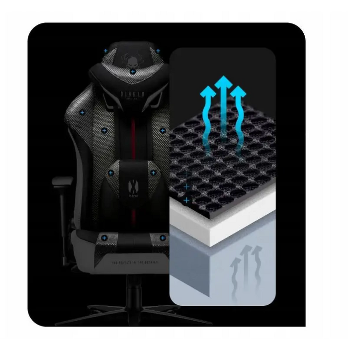 Gaming Chair Diablo Chairs DiabloX-PLAYER 2.0 White Black - Gaming armchairsGAM-FOT<<<PC