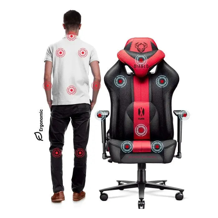 Gaming Chair Diablo Chairs Diablo X-PLAYER 2.0 Black Red - Gaming armchairsGAM-FOT<<<PC GamingGAM<<<ActionPL&&&Компютър