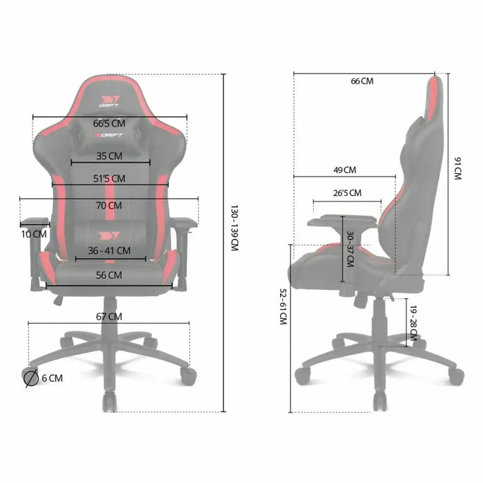 Gaming Chair DRIFT DR350 Black - Компютър Игри<<<Компютри| Електроника<<<BigBuy&&&Аксесоари за Игри<<<Компютър