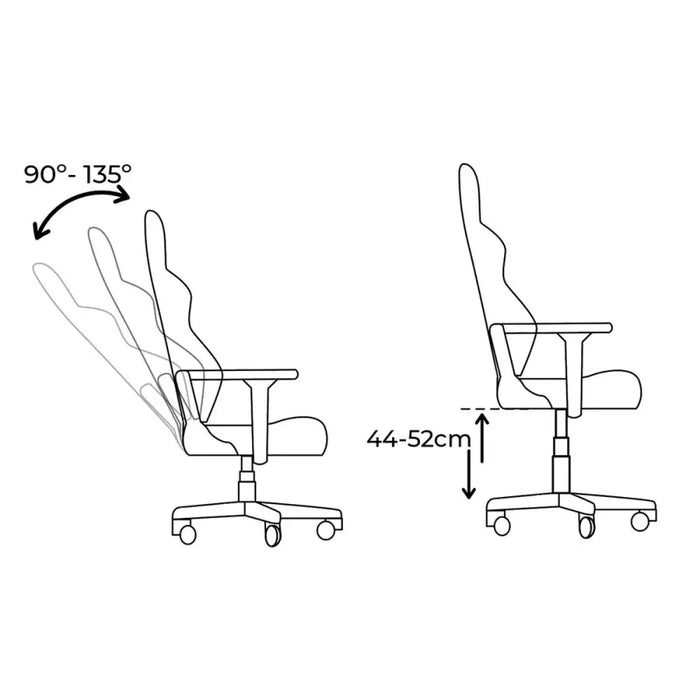 Gaming Chair EDM 75194 White Black - Компютър Игри<<<Компютри| Електроника<<<BigBuy&&&Аксесоари за Игри<<<Компютър