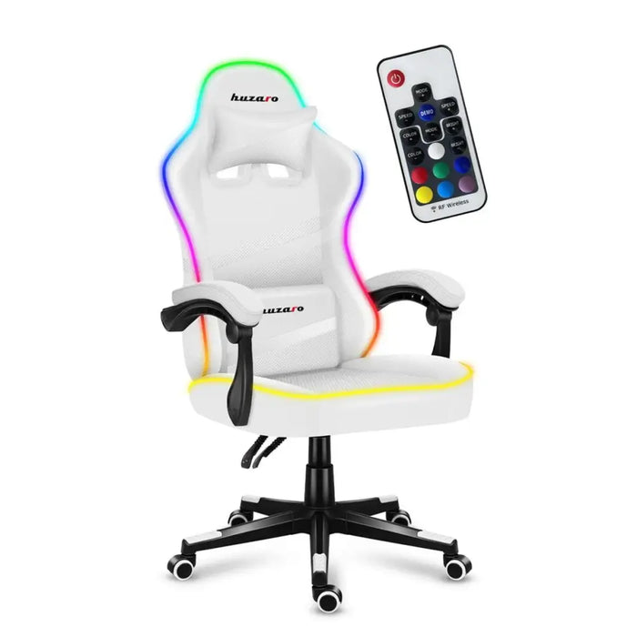 Gaming Chair Huzaro Force 4.4 RGB White - Аксесоари за Игри<<<Компютър Игри<<<Компютри| Електроника<<<BigBuy&&&Gaming