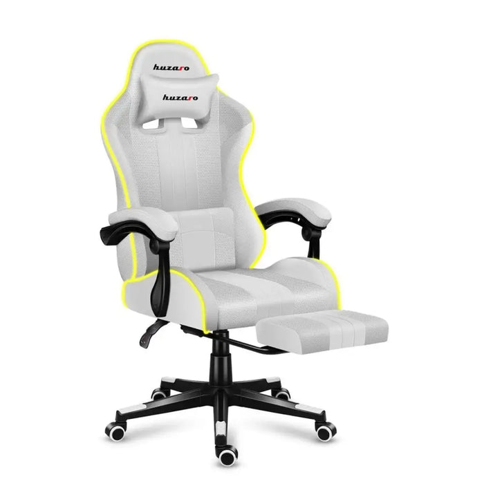Gaming Chair Huzaro FORCE 4.7 RGB White - Аксесоари за Игри<<<Компютър Игри<<<Компютри| Електроника<<<BigBuy&&&Gaming