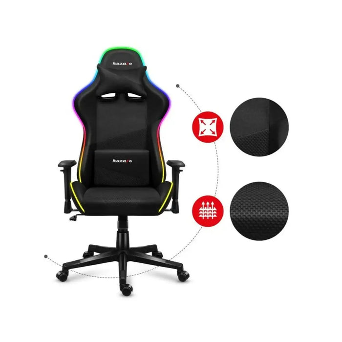 Gaming Chair Huzaro HZ-Force 6.3 RGB Mesh Black - Аксесоари за Игри<<<Компютър Игри<<<Компютри|