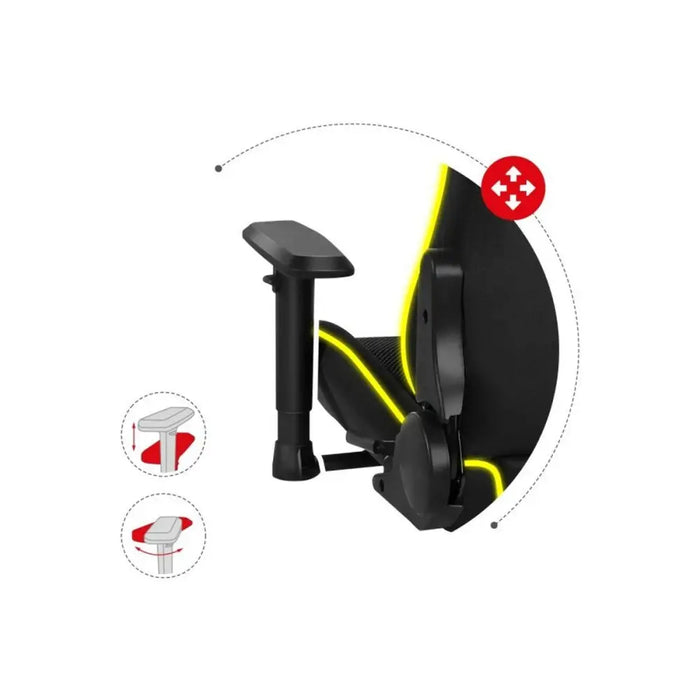 Gaming Chair Huzaro HZ-Force 6.3 RGB Mesh Black - Аксесоари за Игри<<<Компютър Игри<<<Компютри|