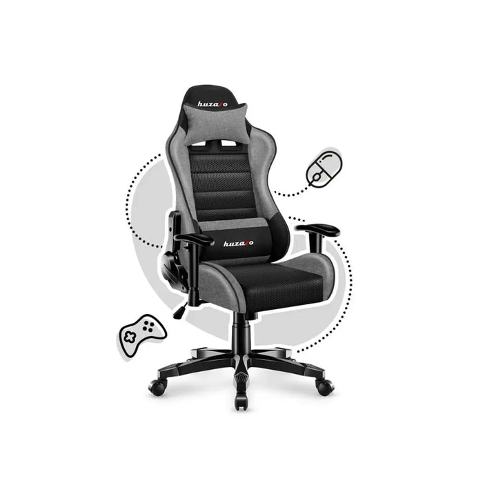 Gaming Chair Huzaro HZ-Ranger 6.0 Grey Mesh Black/Grey - Аксесоари за Игри<<<Компютър Игри<<<Компютри|