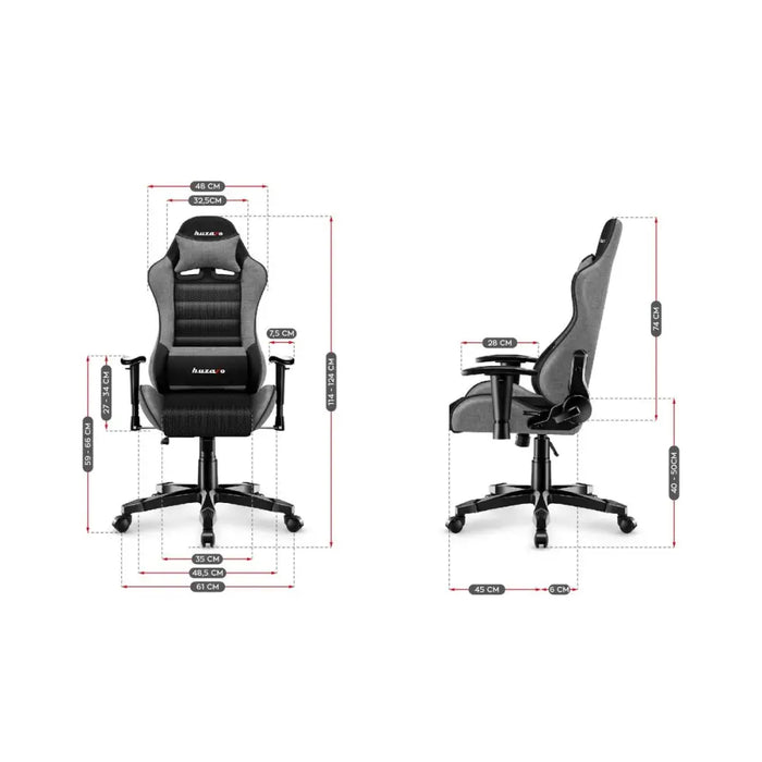 Gaming Chair Huzaro HZ-Ranger 6.0 Grey Mesh Black/Grey - Аксесоари за Игри<<<Компютър Игри<<<Компютри|