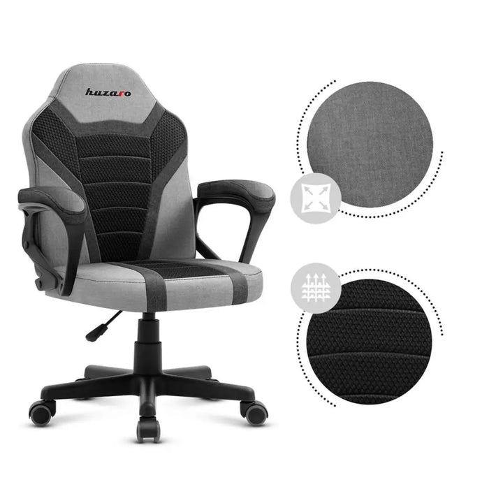 Gaming Chair Huzaro Ranger 1.0 Grey Mesh Black/Grey - Аксесоари за Игри<<<Компютър Игри<<<Компютри|